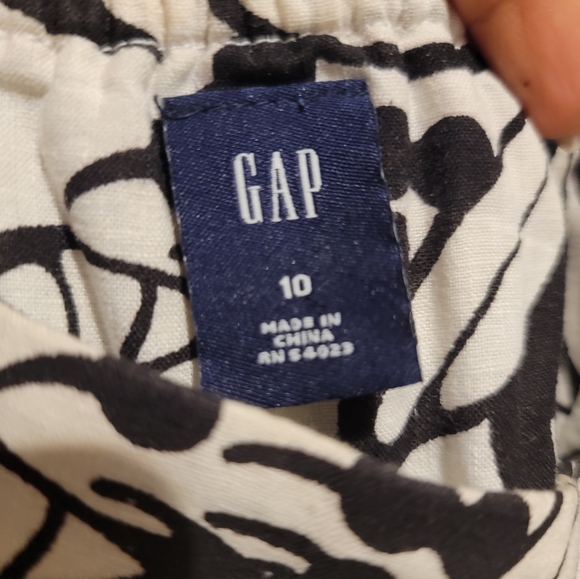 GAP Linen Strapless tropical midi dress - Picture 3 of 4